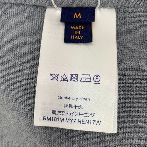 DM0128 Louis Vuitton Mens Red & Grey Full-Zip Jacket - Picture 7 of 8